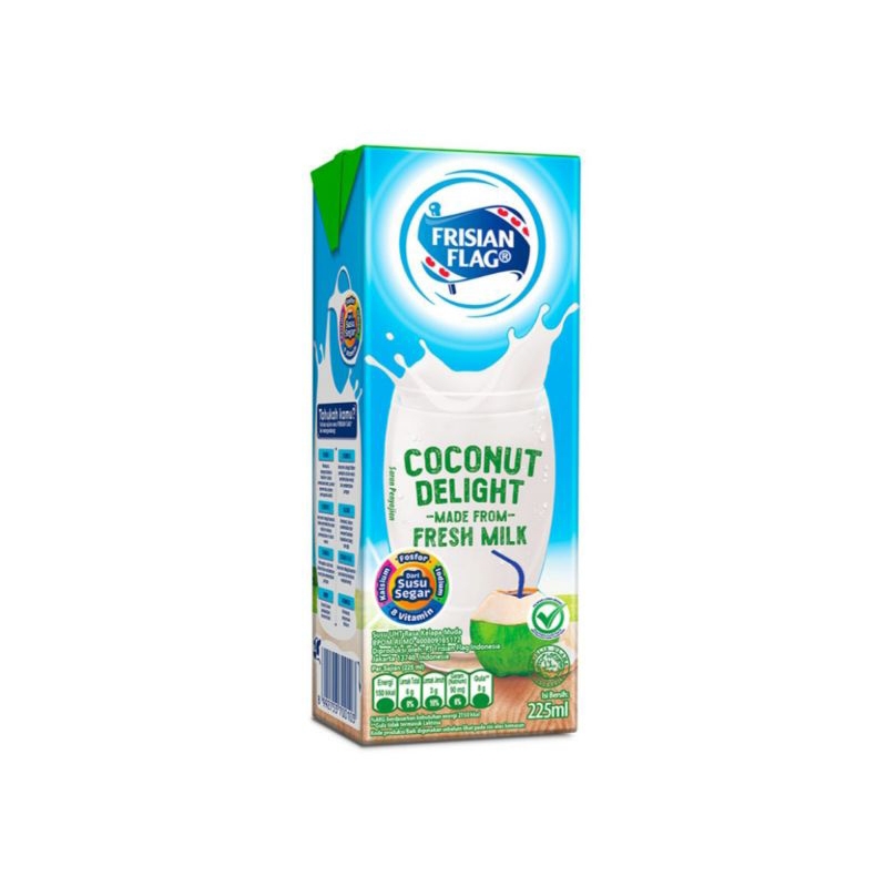 

[ 3 Pcs ] Frisian Flag Susu UHT 225ml / Coconut Delight / Cokelat / Stroberi / Full Cream