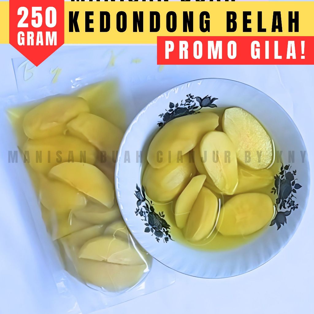 

BY KNY 250g kedondong belah lokal manisan buah cianjur asinan buah rujak buah potong