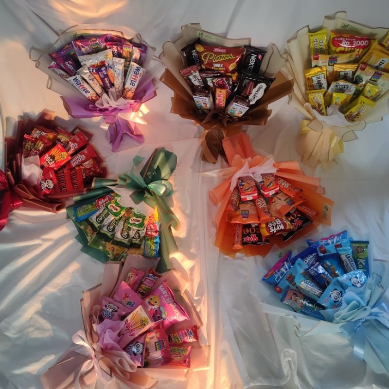 

1212 BRANDS FESTIVAL bouquet snack tema warna buket Snack wisuda buket Snack ulang tahun serbuuu