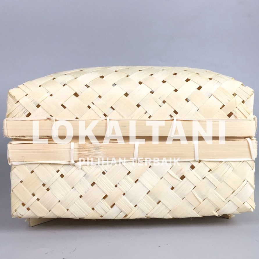 

D2289 Besek 25x25CM kaki bambu premium kokoh