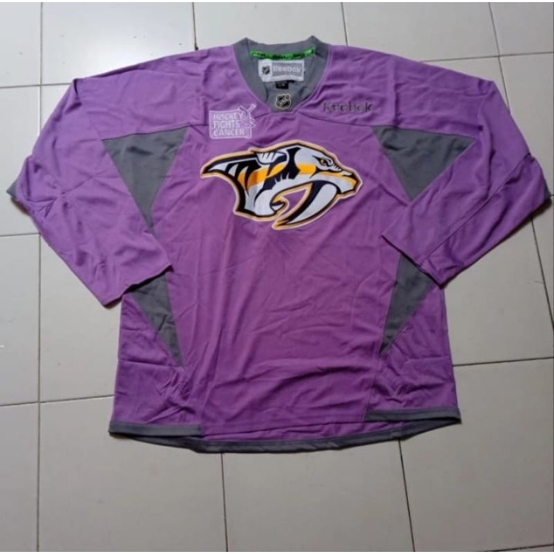 jersey nhl reebok Nashville Predators hockey fight cancers