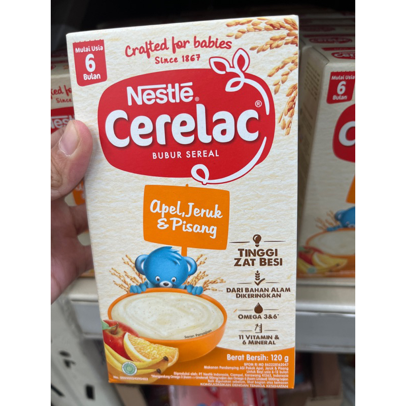 Bubur Bayi Nestle Cerelac 120gram 5 varian rasa