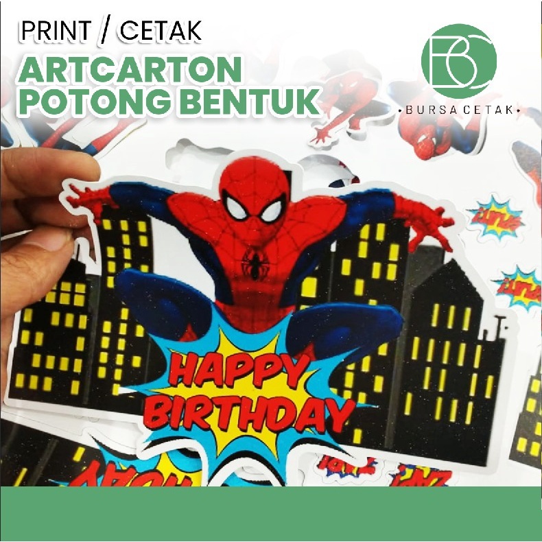 BURSA CETAK - Print Kertas AC 310 Gsm / Cetak Art Carton 310 Gr Ukuran A3 + Full Colour Potong Bentu