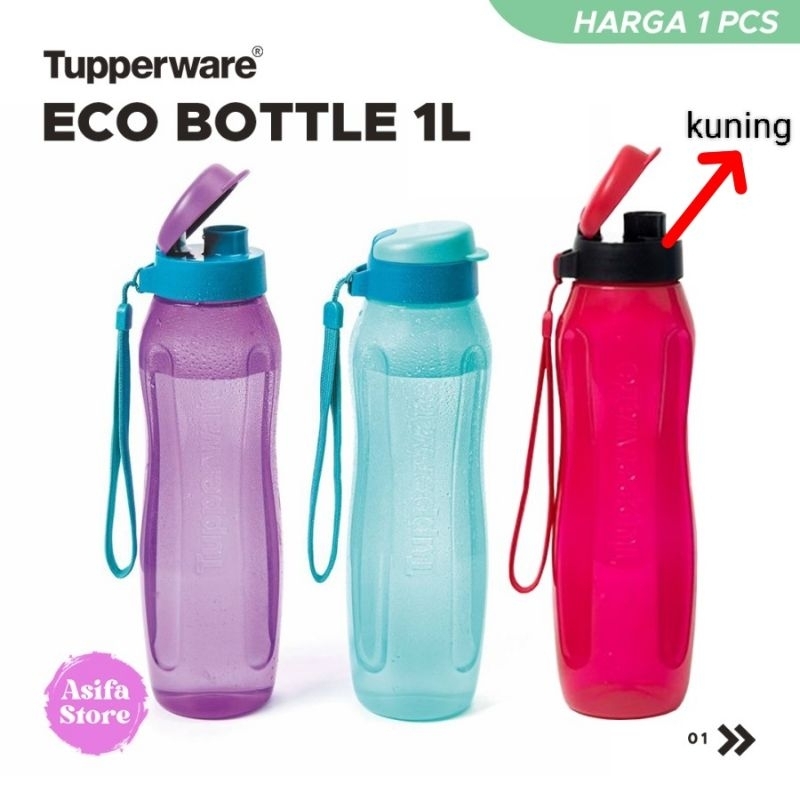 Tupperware Promo ECO Botol ukuran 1 liter Botol air minum Unik Kekinian