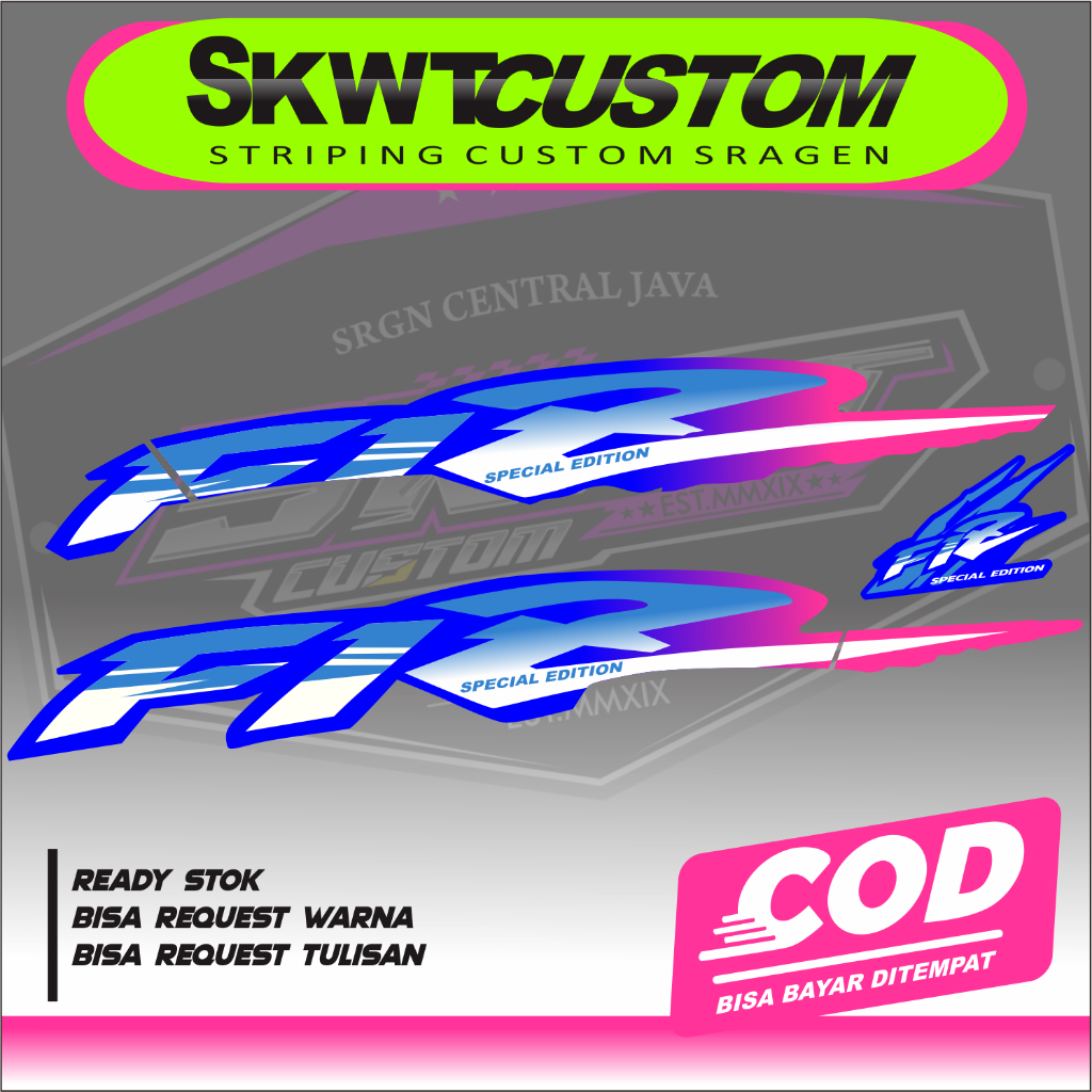 STRIPING F1Z FORCE 1 POSWAN FIZ ALBINO