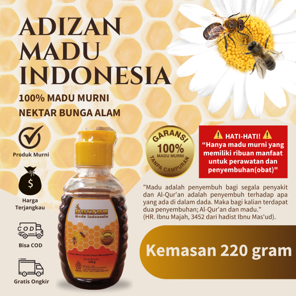 

Madu Murni 220 gram