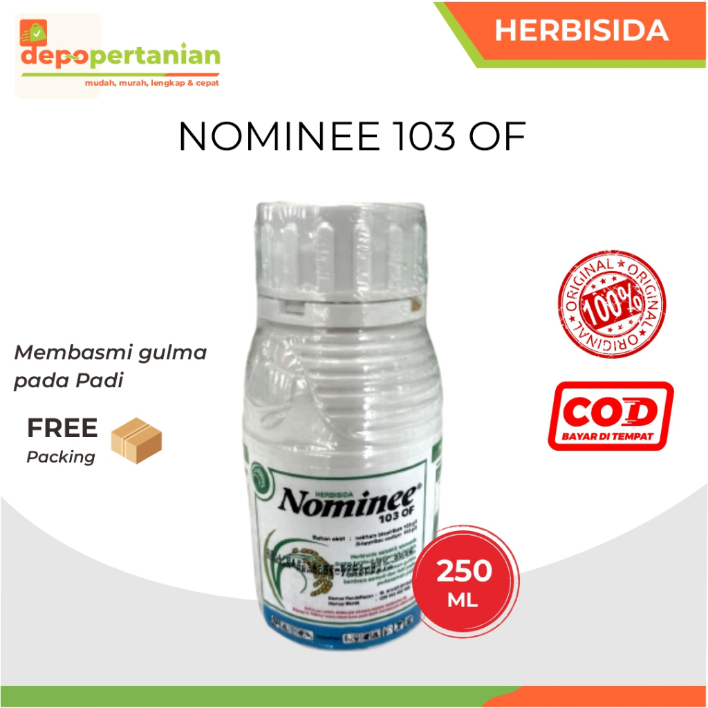 Depo Pertanian - Nominee 103 OF 250 ml Herbisida Sistemik Selektif Obat Pembasmi Gulma Rumput Padi S