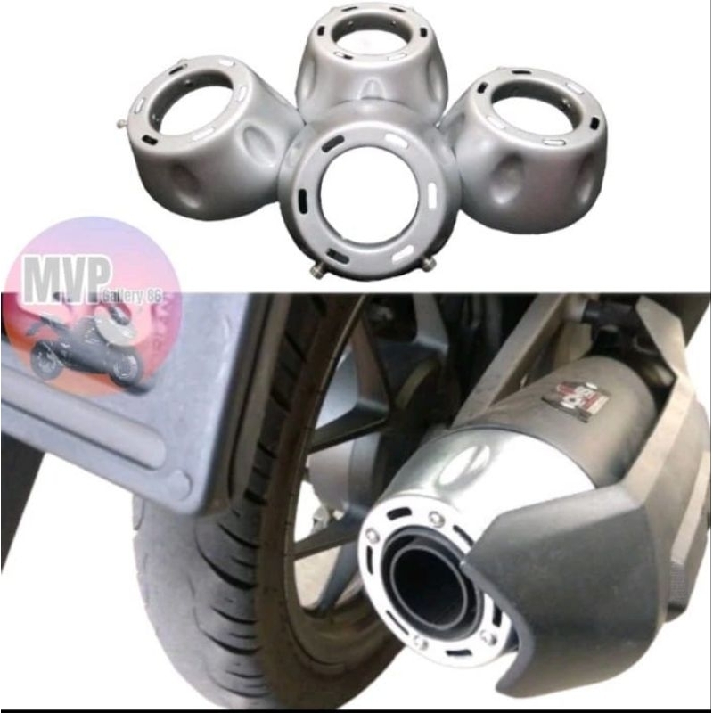 Corong Knalpot Matic End Muffler Universal Buat Vario ,Mio ,Beat ,Scoopy ,Fino ,Genio ,X Ride ,Soul 