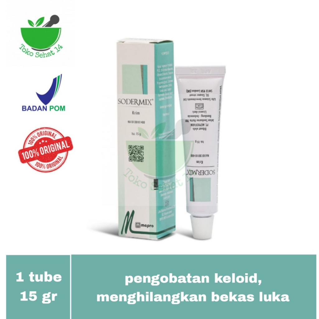SODERMIX CREAM CREAM ANTI KELOID, SCAR & PENGHILANG BEKAS LUKA