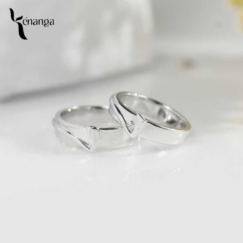 Cincin couple emas ~ palladium