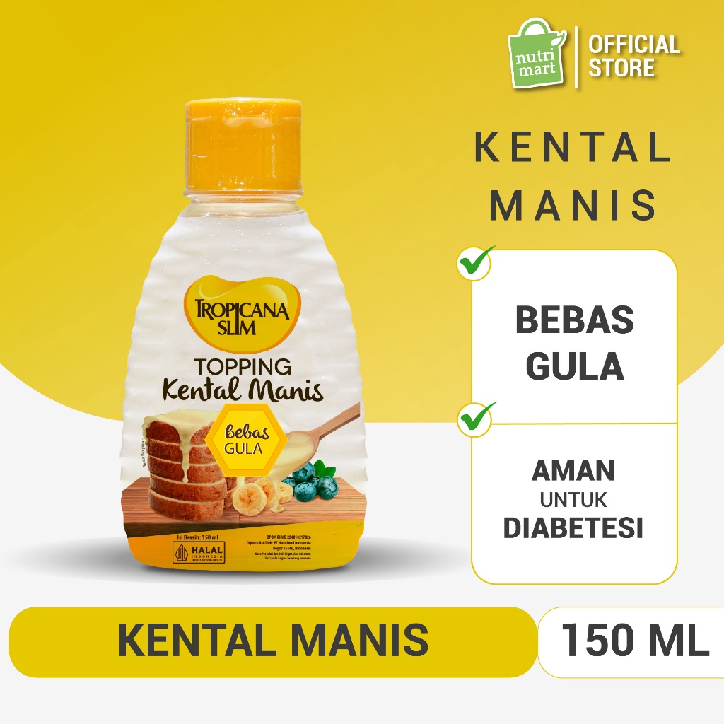 

1212 MALL Tropicana Slim Topping Kental Manis 15ml Bebas Gula