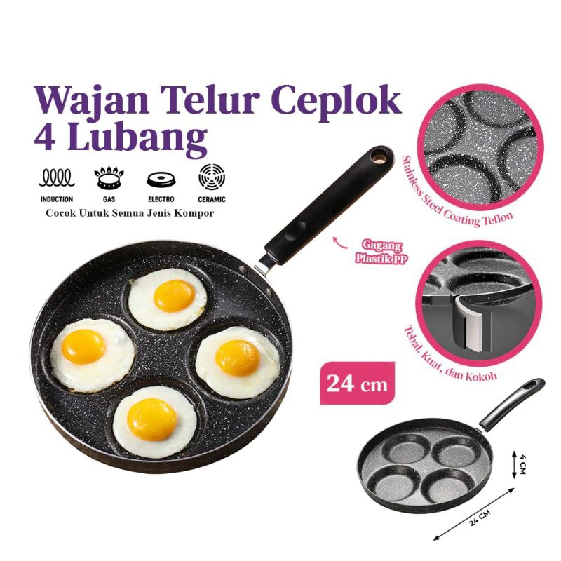 TEFLON DORAYAKI WAJAN DORAYAKI 4 LUBANG WAJAN OMELETE 4 LUBANG FREE ONGKIR/ MEDAN BAYAR DI TEMPAT