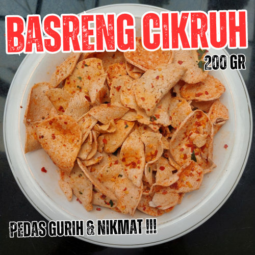 

Keripik Basreng Cikruh Pedas isi 200 gram