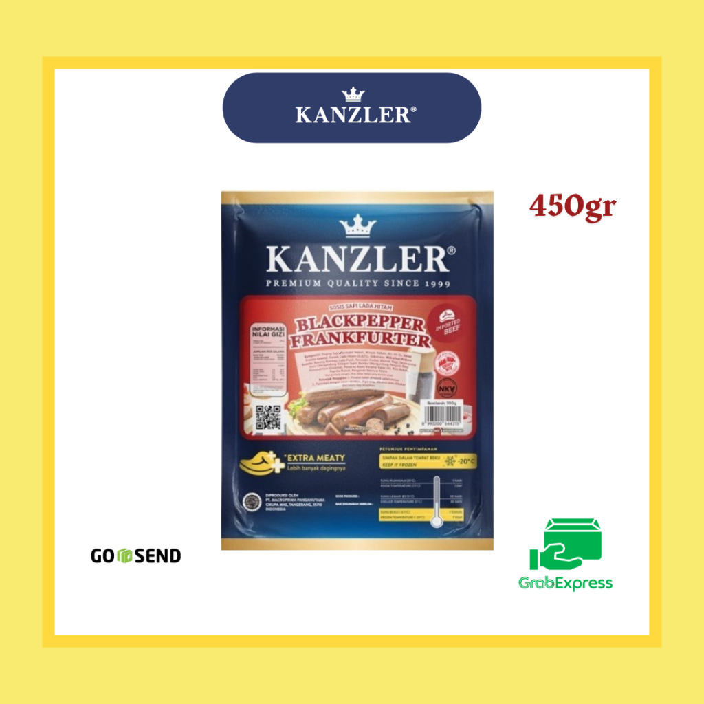 

Kanzler Beef Black Pepper Frankfurter 300gr