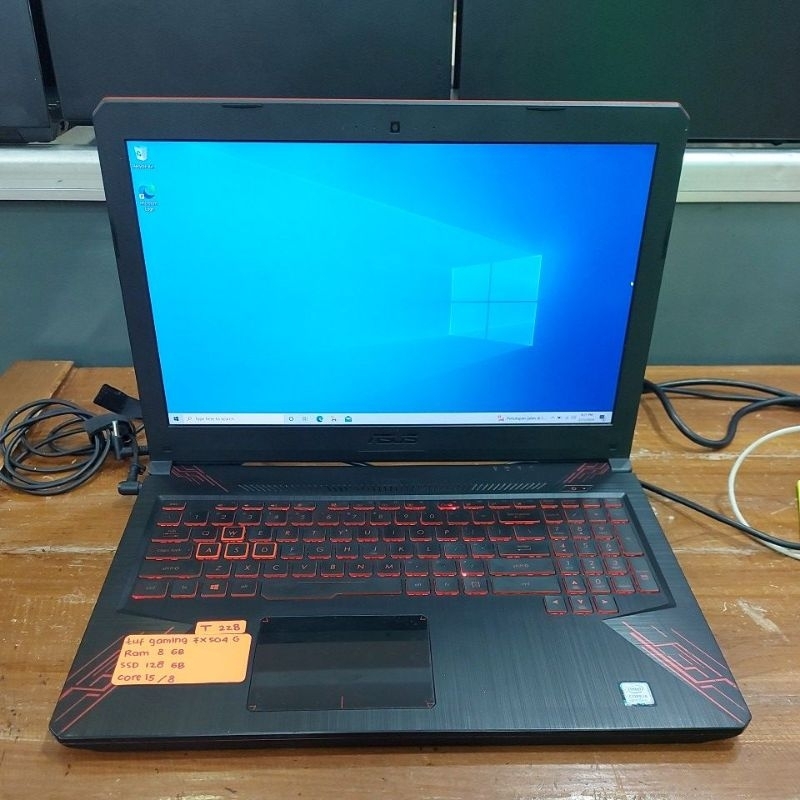 Laptop asus tuf gaming core i5 8300H ram 8gb ssd 128gb FX504G 173