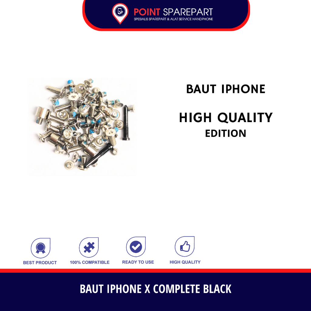 Baut Iphone X Complete Black