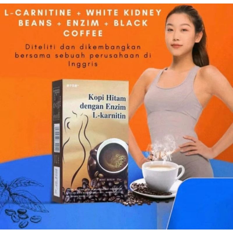 

ISI 10 SACHET Kopi Diet L Karnitin, Kopi Pelangsing Bandan, Kopi Pelangsing Perut Buncit, Kopi Diet