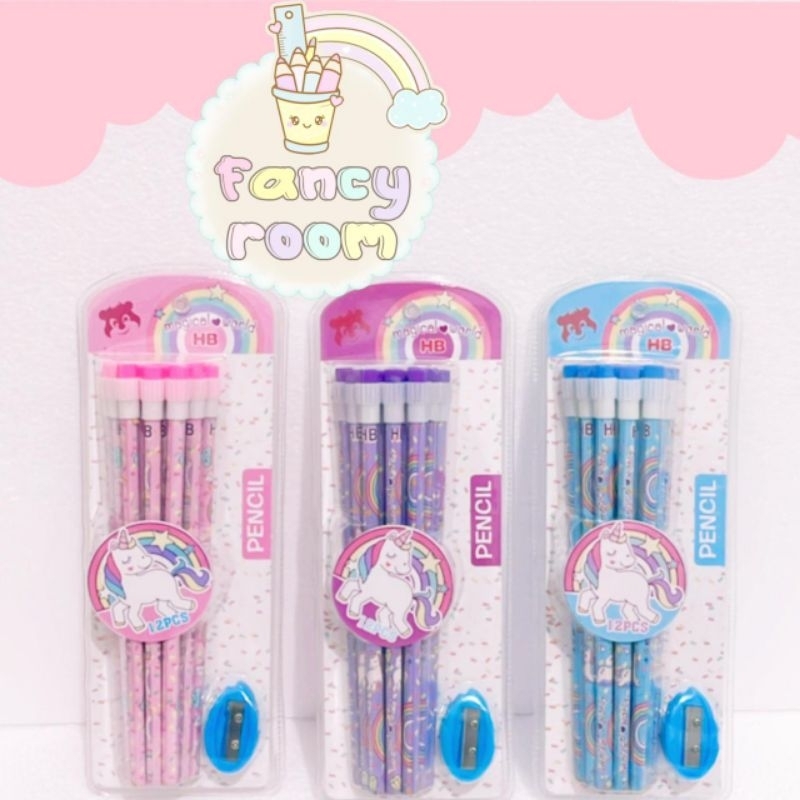 

Pensil Set Unicorn Animal + Rautan - - AY18