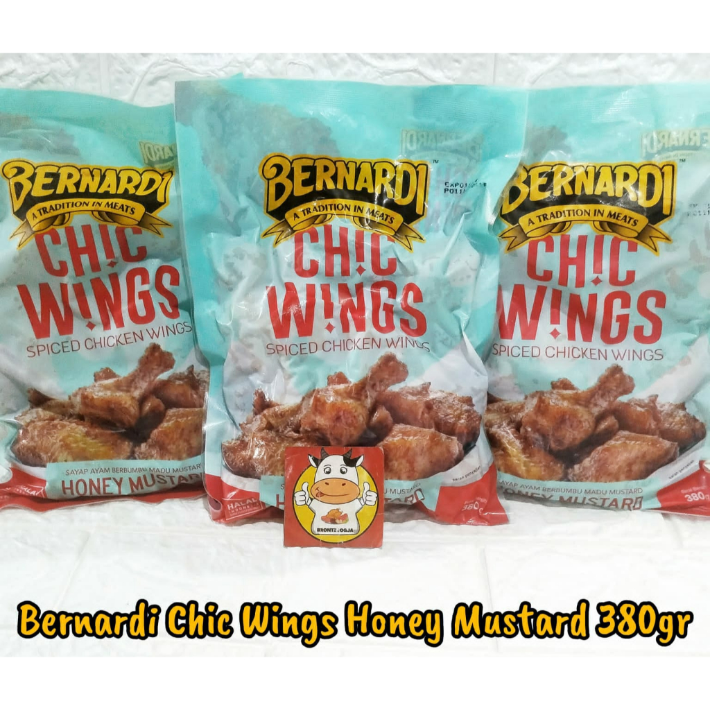 

BERNARDI CHIC WINGS HONEY MUSTARD 380GR-FROZEN FOOD-BRONTZ JOGJA