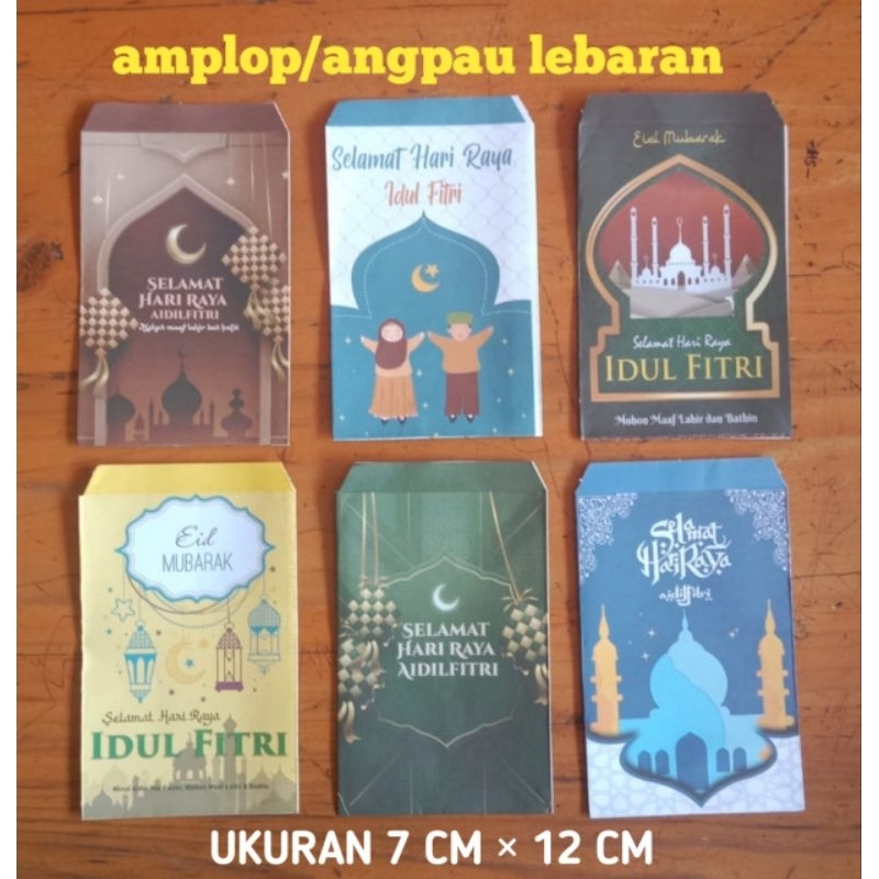 

RK ISI 50 PCS AMPLOP LEBARAN IDUL FITRI HADIAH LEBARAN THR