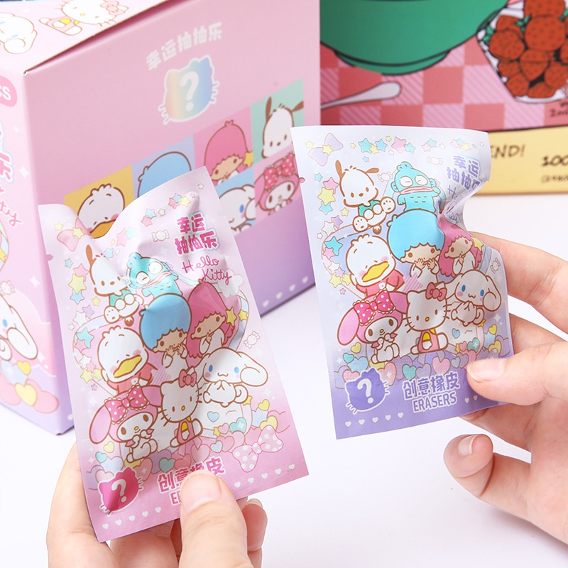 

Eraser/Penghapus Sanrio Lucu Mystery Box Motif - YuanYuanMall