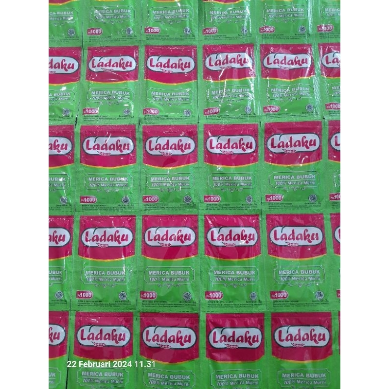 

Ladaku Merica bubuk 100% Merica Murni Renceng 3g x 12 Sachet