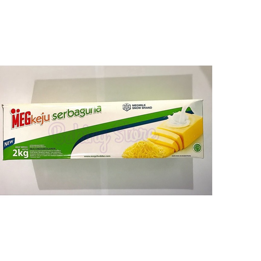 

GROSIR Meg Cheddar Keju Cheddar Meg Serbaguna 2kg