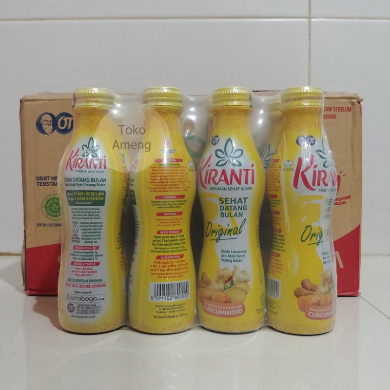 

Kiranti Sehat Datang Bulan Original 1 DUS (Isi 24 PCS) 150ml