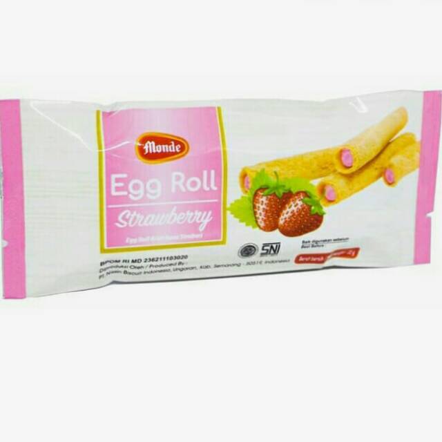 

monde egg roll strawberry 35gr - egg roll monde