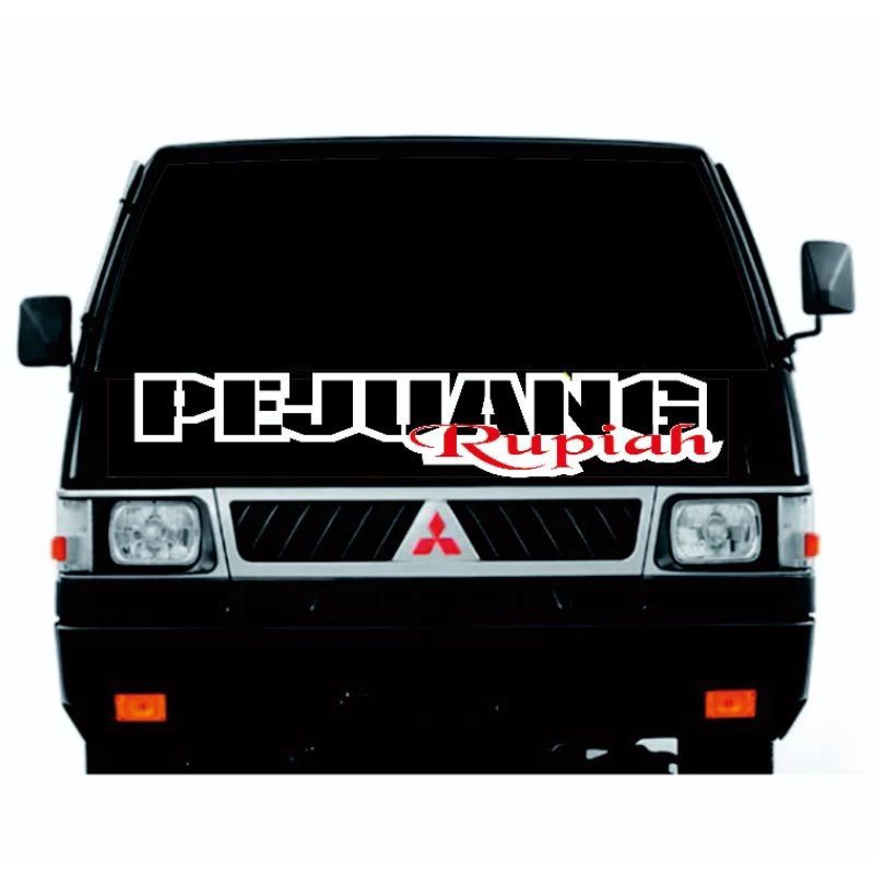 sticker mobil sticker cutting pejuang rupiah untuk kabin depan L300 pick up truck