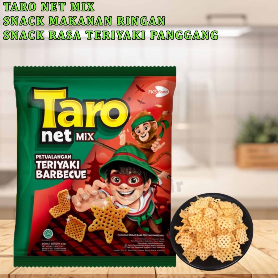 

Snack Makanan Ringan * Taro Net Mix * Rasa Teriyaki BBQ * 65gr