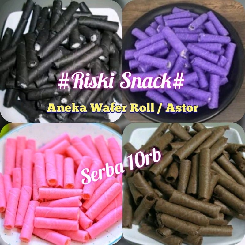 

wafer roll astor aneka rasa / Aneka Cemilan Snack Murah / Serba 10.000