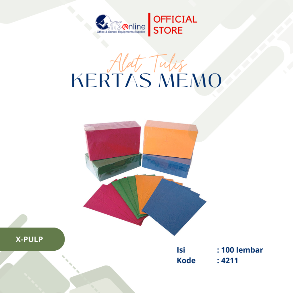 

X-PULP Kertas Memo 100 lembar