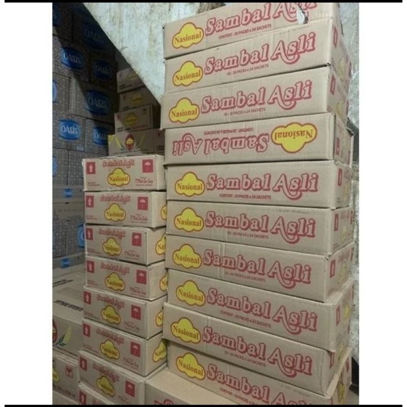 

1 dus sambal nasional stick 9 gram isi 20 pak