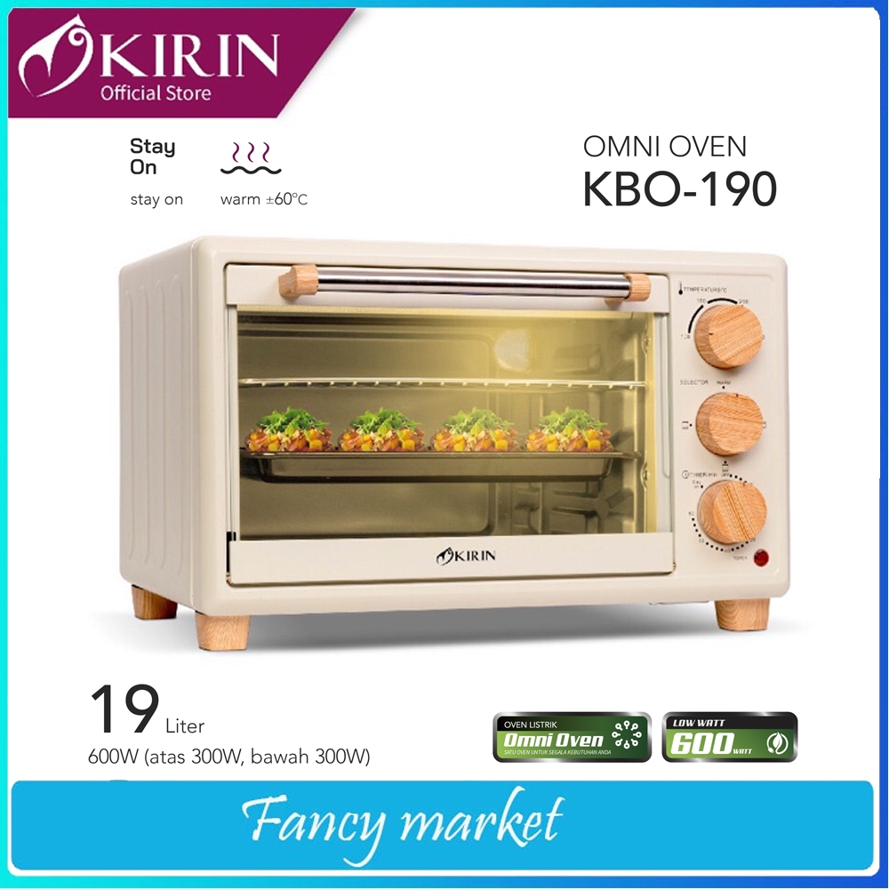 OVEN + MICROWAVE KIRIN KBO 190 - Kapasiata 19 liter (Bisa Oven + Microwave)