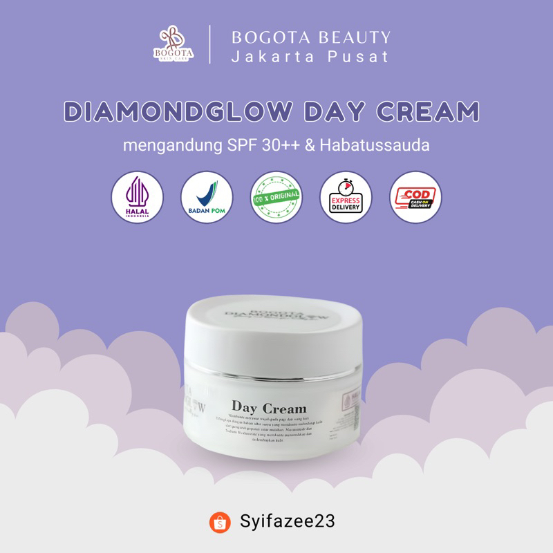 Ecer Day Cream Diamondglow| Diamond | Gold | Ecer| Satuan | By Bogota Beauty | Bogota Skincare | Cre
