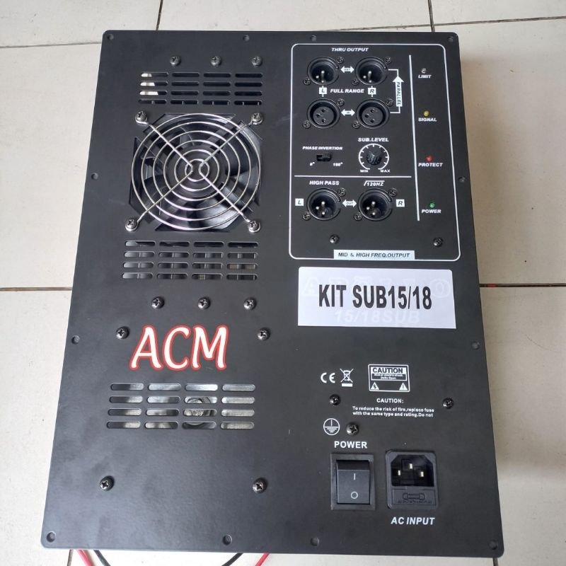POWER KIT MESIN SPEAKER SUBWOOFER UNTUK 15 DAN 18 INCH 1200 WATT