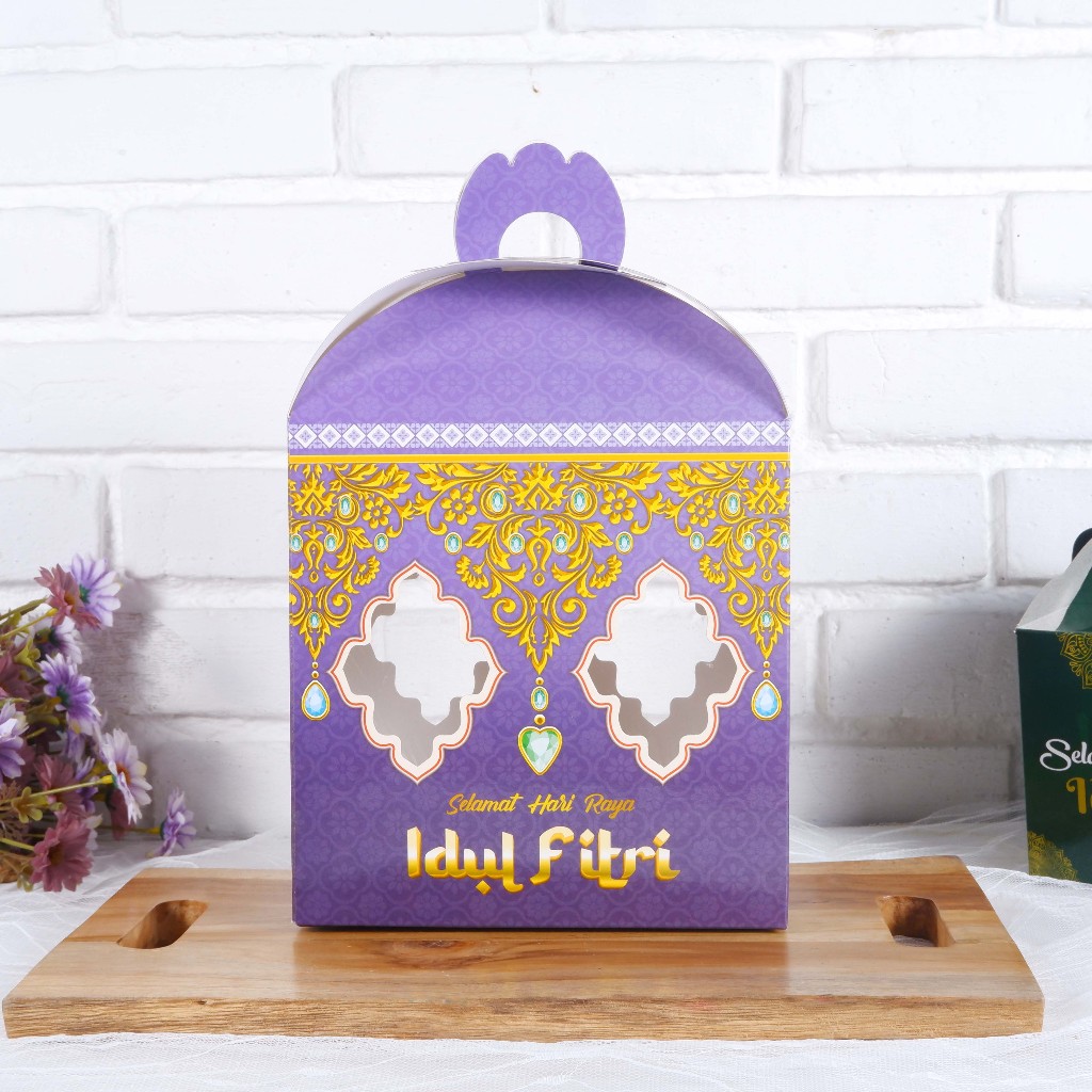 

Box Lebaran Safiyah / Dus Toples Tabung 1000ml Uk 18,5x9,5x30cm /2pcs