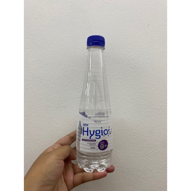 

NEW HYGIO2 ALKALI 9+ 458ML /air sehat beroksigen dengan pH 9+