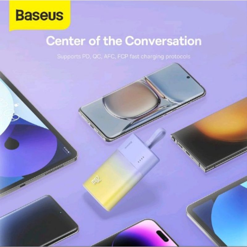 Powerbank baseus fast charging