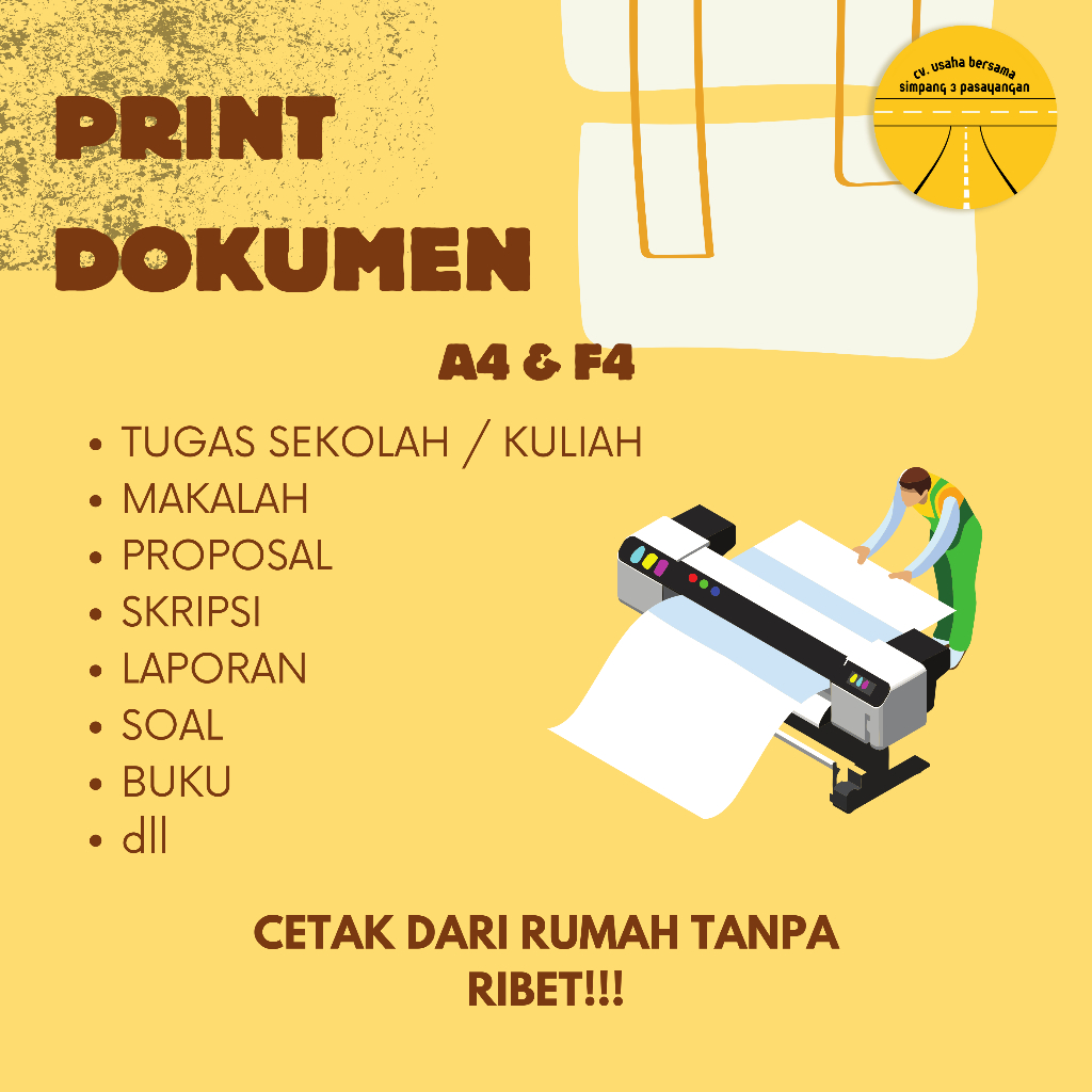 

Cetak/Print Dokumen Martapura | 1 Hari Pasti Selesai