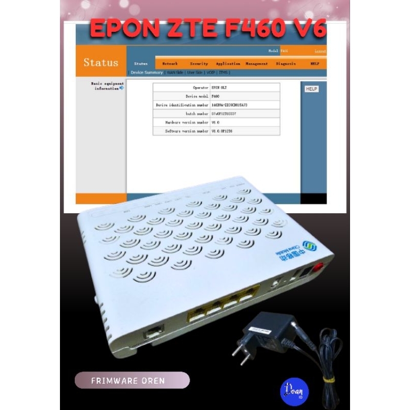 EPON ZTE F460 V6 OREN