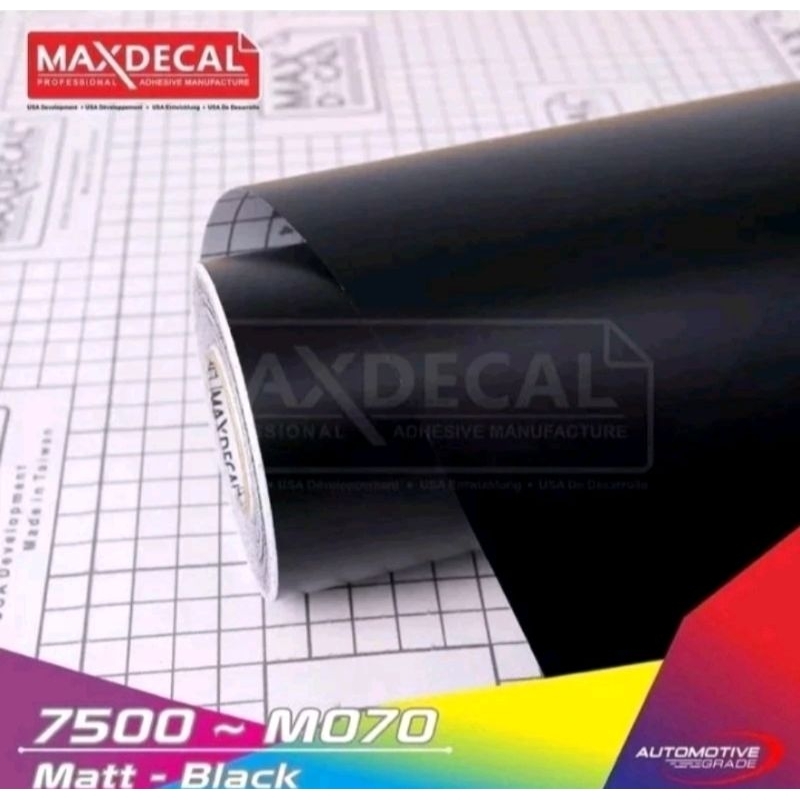 Skotlet MAXDECAL 7500 -  Hitam Doff/sticker maxdecal hitam doff