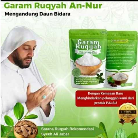 

Garam RUQYAH BIDARA AN NUR Asli 500gr Penangkal Aura negatif dan sihir.