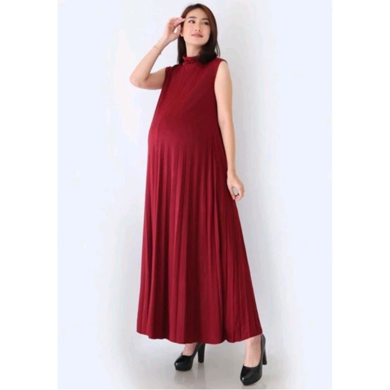 DYA369 INNER DRESS HAMIL KEKINIAN / GAMIS PLISKET PREMIUM / BAJU GAMIS HAMIL