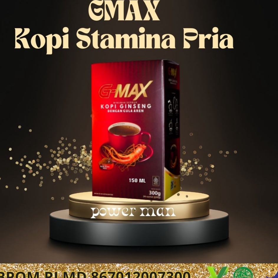 

Ready Minuman Stamina Pria Dewasa KOPI GMAX Obat Kuat Pria Tahan Lama Sembuhkan Ejakulasi Dini Permanen M34