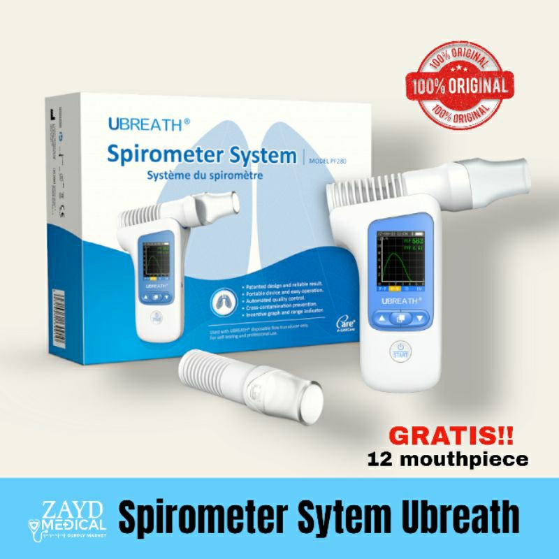 SPIROMETER SYSTEM UBREATH PF280/ SPIROMETER PERNAPASAN