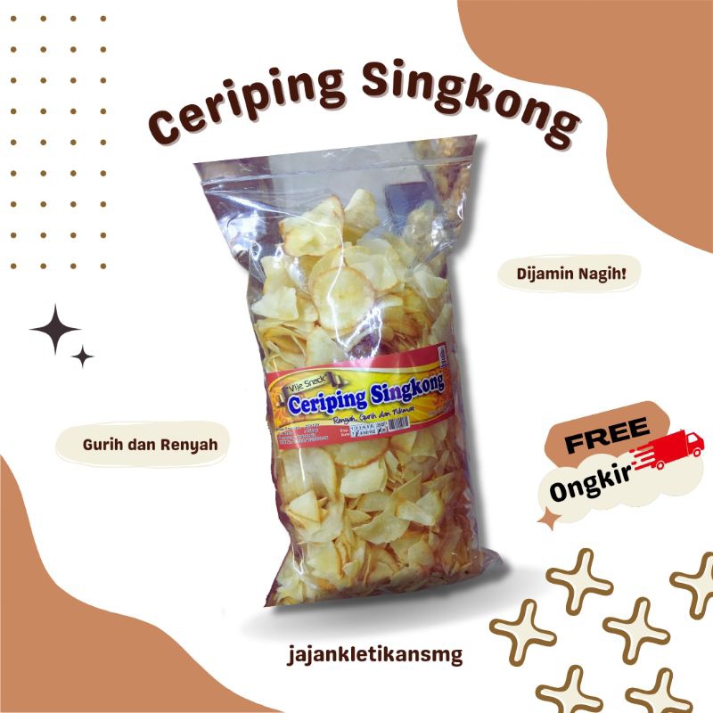 

CERIPING SINGKONG Keripik Singkong isi 250gr