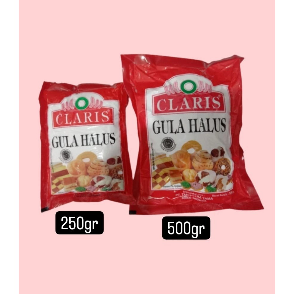 

CLARIS GULA HALUS 500GR X 1PCS, GULA HALUS BUAT ADONAN/CAMPURAN