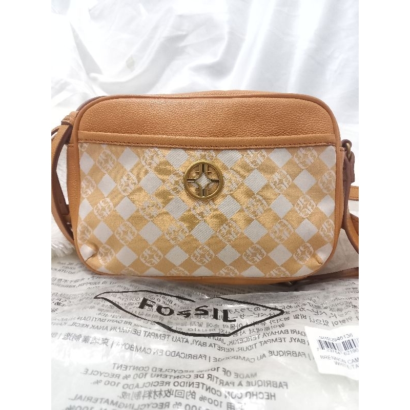 Fosssil - Tas Fosssil Preloved - Tas Wanita Selempang Shoulder Bag - Tas Jonggol Pait Pedes